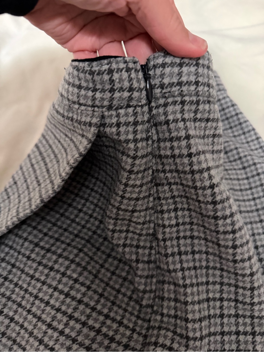 Abercrombie & Fitch Gray Wool Blend Lined Mini Skirt XS - Picture 6 of 9